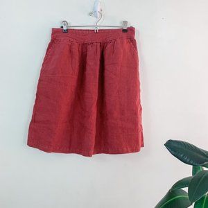 Allen Allen red paper bag skirt (S)